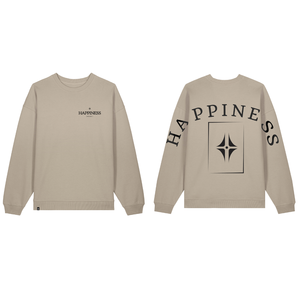Sweat Oversize Beige – Collection "Happiness"