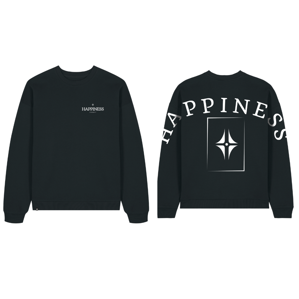 Sweat Oversize Noir – Collection "Happiness"